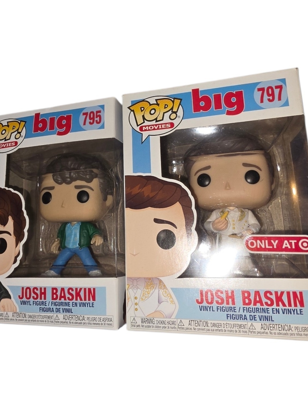 Funko Pop BIG Josh Baskin #795 & #797 Target Exclusive Tom Hanks 2 Pc Set